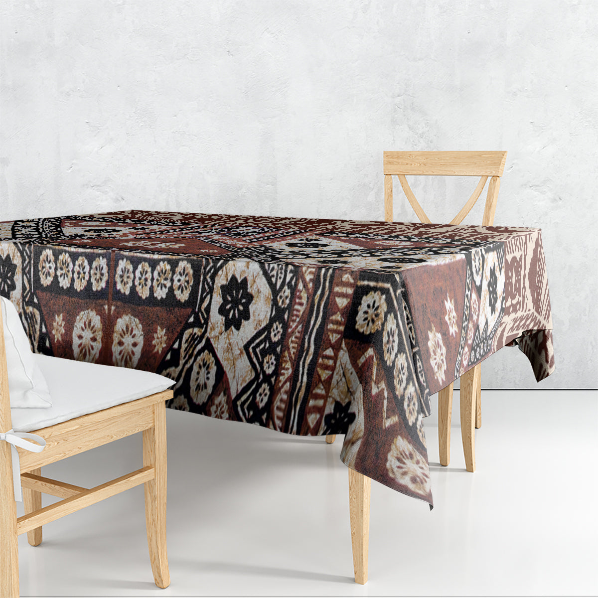 Bula Fiji Tablecloth Unique Masi Tapa Pattern LT14 - Polynesian Pride