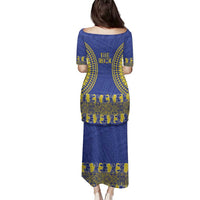 Fakaalofa Lahi Atu Niue Family Matching Puletasi and Hawaiian Shirt Siapo Pattern With Puakenikeni