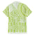 Lime Green Niue Language Week Family Matching Short Sleeve Bodycon Dress and Hawaiian Shirt The Rock Coconut Crab - Siapo Pattern