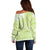 Lime Green Niue Language Week Off Shoulder Sweater The Rock Coconut Crab - Siapo Pattern