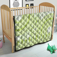 Lime Green Niue Language Week Quilt The Rock Coconut Crab - Siapo Pattern LT14 - Polynesian Pride