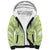 Lime Green Niue Language Week Sherpa Hoodie The Rock Coconut Crab - Siapo Pattern