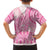 Pink Niue Language Week Family Matching Long Sleeve Bodycon Dress and Hawaiian Shirt The Rock Coconut Crab - Siapo Pattern