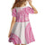 Pink Niue Language Week Family Matching Off Shoulder Short Dress and Hawaiian Shirt The Rock Coconut Crab - Siapo Pattern