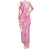 Pink Niue Language Week Tank Maxi Dress The Rock Coconut Crab - Siapo Pattern