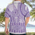 Purple Niue Language Week Hawaiian Shirt The Rock Coconut Crab - Siapo Pattern