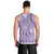 Purple Niue Language Week Men Tank Top The Rock Coconut Crab - Siapo Pattern