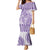 Purple Niue Language Week Mermaid Dress The Rock Coconut Crab - Siapo Pattern