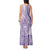 Purple Niue Language Week Tank Maxi Dress The Rock Coconut Crab - Siapo Pattern