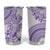 Purple Niue Language Week Tumbler Cup The Rock Coconut Crab - Siapo Pattern