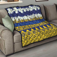 Tokelau Language Week Quilt Tokelauan Tuluma With Gardenia Thunbergia