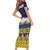 Tokelau Language Week Short Sleeve Bodycon Dress Tokelauan Tuluma With Gardenia Thunbergia