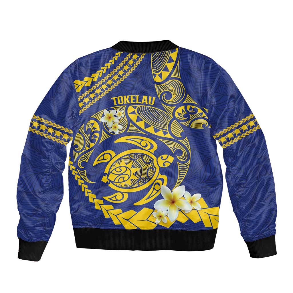 Te Vaiaho o te Gagana Tokelau Bomber Jacket Polynesian Turtle - Malo Ni!