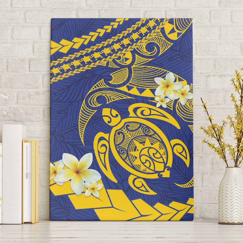 Te Vaiaho o te Gagana Tokelau Canvas Wall Art Polynesian Turtle - Malo Ni!