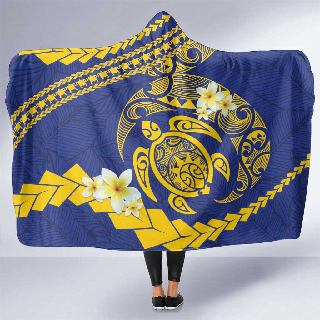 Te Vaiaho o te Gagana Tokelau Hooded Blanket Polynesian Turtle - Malo Ni!