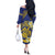 Te Vaiaho o te Gagana Tokelau Off The Shoulder Long Sleeve Dress Polynesian Turtle - Malo Ni!