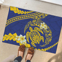 Te Vaiaho o te Gagana Tokelau Rubber Doormat Polynesian Turtle - Malo Ni!