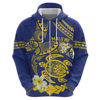 Te Vaiaho o te Gagana Tokelau Zip Hoodie Polynesian Turtle - Malo Ni!