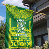 Fiji Tailevu Rugby Custom Garden Flag Go Champions Fijian Tapa Pattern LT14 - Polynesian Pride