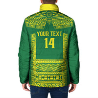 Fiji Tailevu Rugby Custom Padded Jacket Go Champions Fijian Tapa Pattern LT14 - Polynesian Pride
