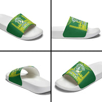 Fiji Tailevu Rugby Custom Slide Sandals Go Champions Fijian Tapa Pattern LT14 - Polynesian Pride