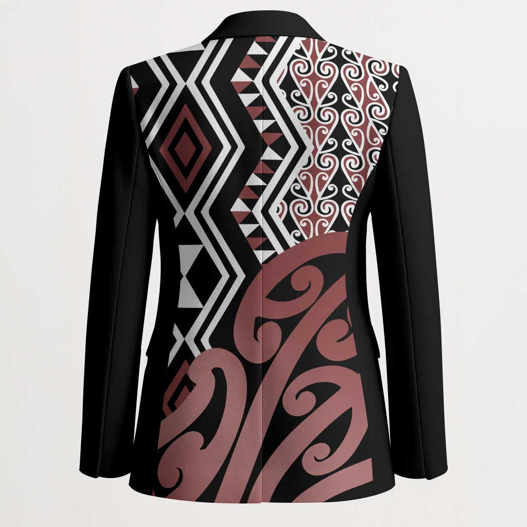 New Zealand Blazer Aotearoa Kowhaiwhai Mix Taniko Art LT14 - Polynesian Pride