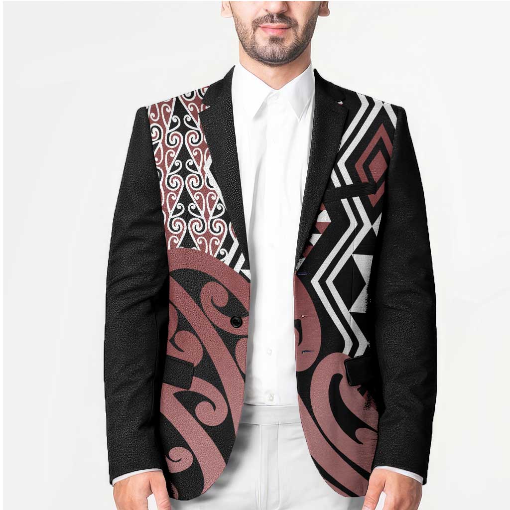 New Zealand Blazer Aotearoa Kowhaiwhai Mix Taniko Art LT14 - Polynesian Pride
