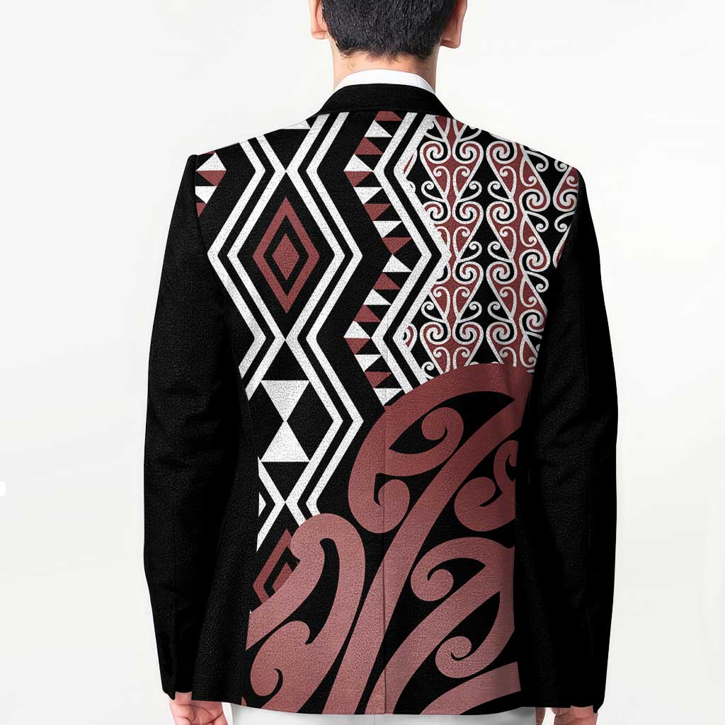New Zealand Blazer Aotearoa Kowhaiwhai Mix Taniko Art LT14 - Polynesian Pride