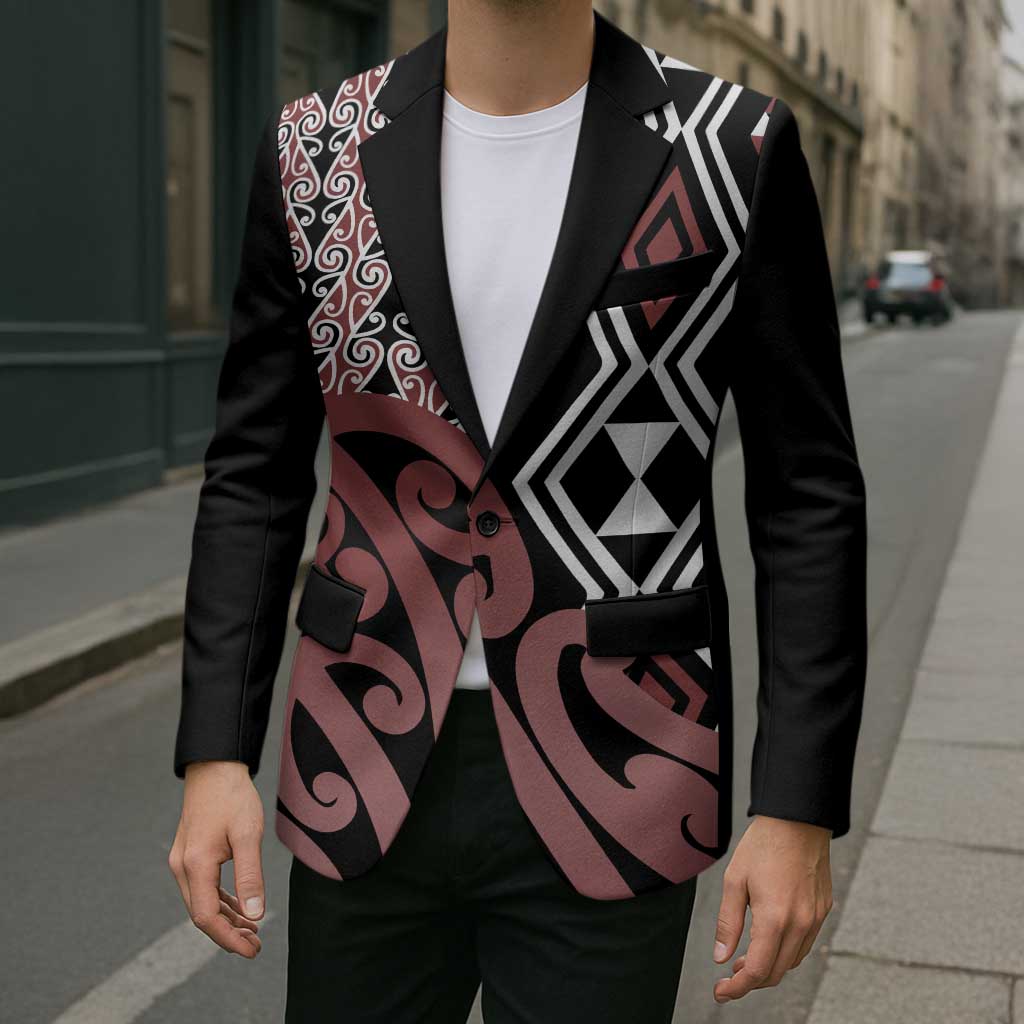 New Zealand Blazer Aotearoa Kowhaiwhai Mix Taniko Art LT14 - Polynesian Pride
