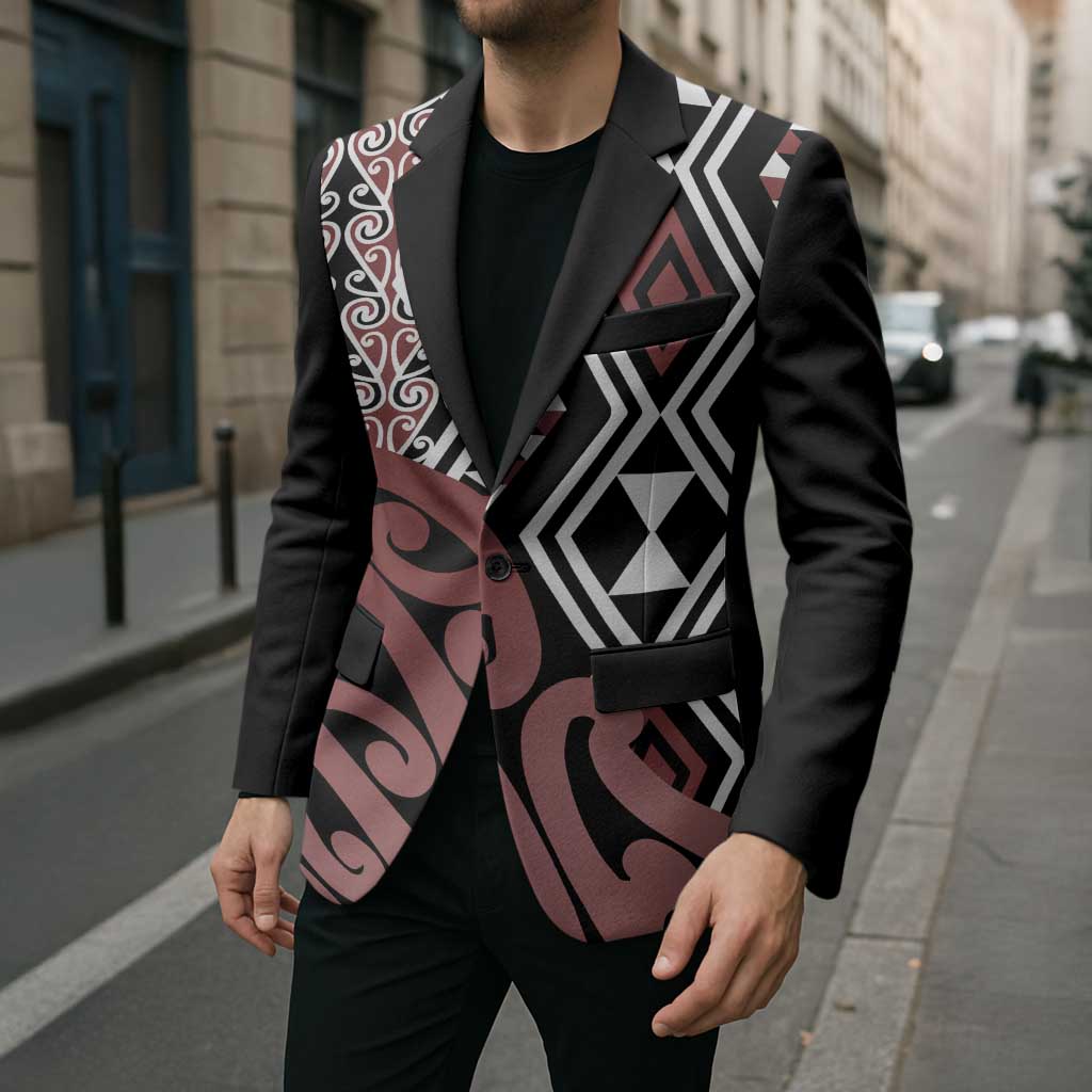 New Zealand Blazer Aotearoa Kowhaiwhai Mix Taniko Art LT14 - Polynesian Pride