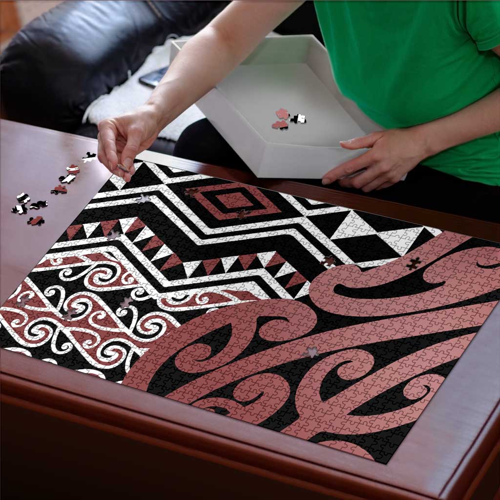 New Zealand Puzzle Aotearoa Kowhaiwhai Mix Taniko Art - Polynesian Pride
