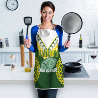 Avaiki Cook Islands Rugby Apron Kuki Airani Tatau Green - Polynesian Pride