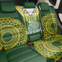 Avaiki Cook Islands Rugby Back Car Seat Cover Kuki Airani Tatau Green LT14 - Polynesian Pride