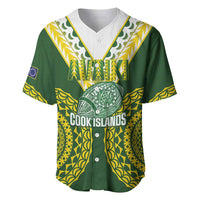 Custom Avaiki Cook Islands Rugby Baseball Jersey Kuki Airani Tatau Green - Polynesian Pride