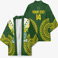 Custom Avaiki Cook Islands Rugby Kimono Kuki Airani Tatau Green LT14 - Polynesian Pride