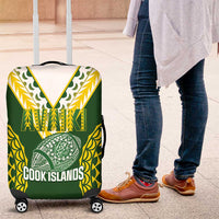 Avaiki Cook Islands Rugby Luggage Cover Kuki Airani Tatau Green LT14 Green - Polynesian Pride