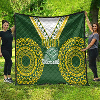 Avaiki Cook Islands Rugby Quilt Kuki Airani Tatau Green LT14 - Polynesian Pride