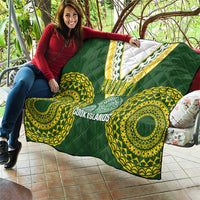 Avaiki Cook Islands Rugby Quilt Kuki Airani Tatau Green LT14 - Polynesian Pride
