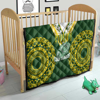 Avaiki Cook Islands Rugby Quilt Kuki Airani Tatau Green LT14 - Polynesian Pride
