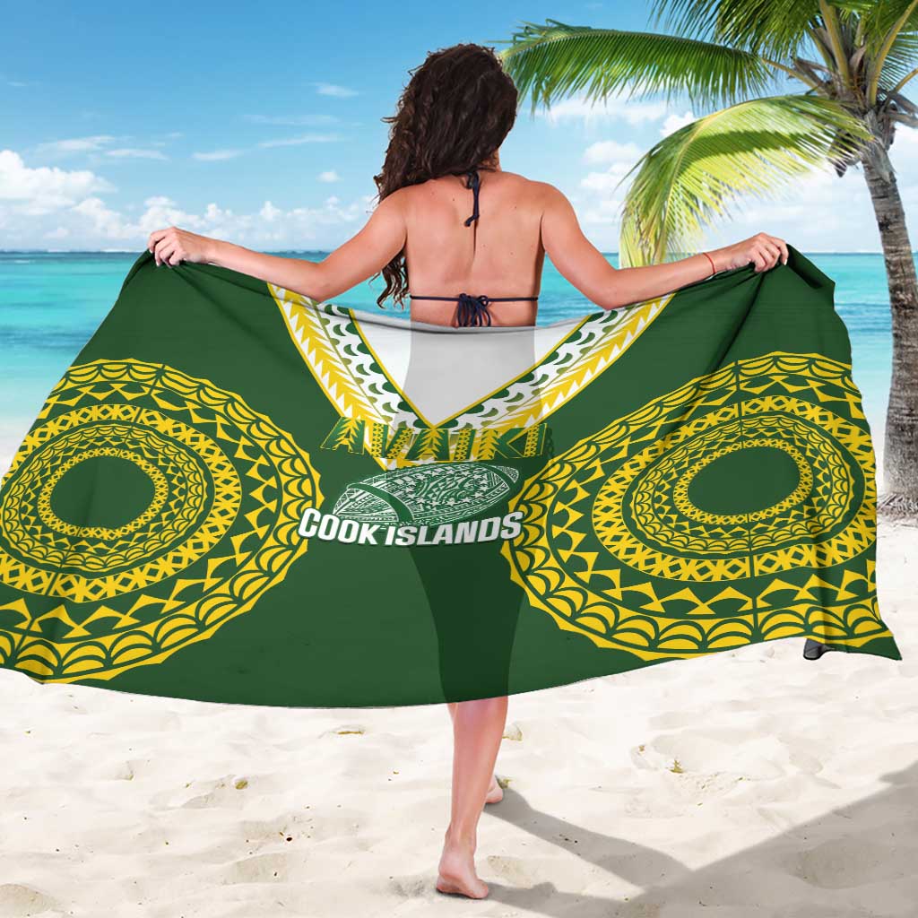 Avaiki Cook Islands Rugby Sarong Kuki Airani Tatau Green LT14 - Polynesian Pride