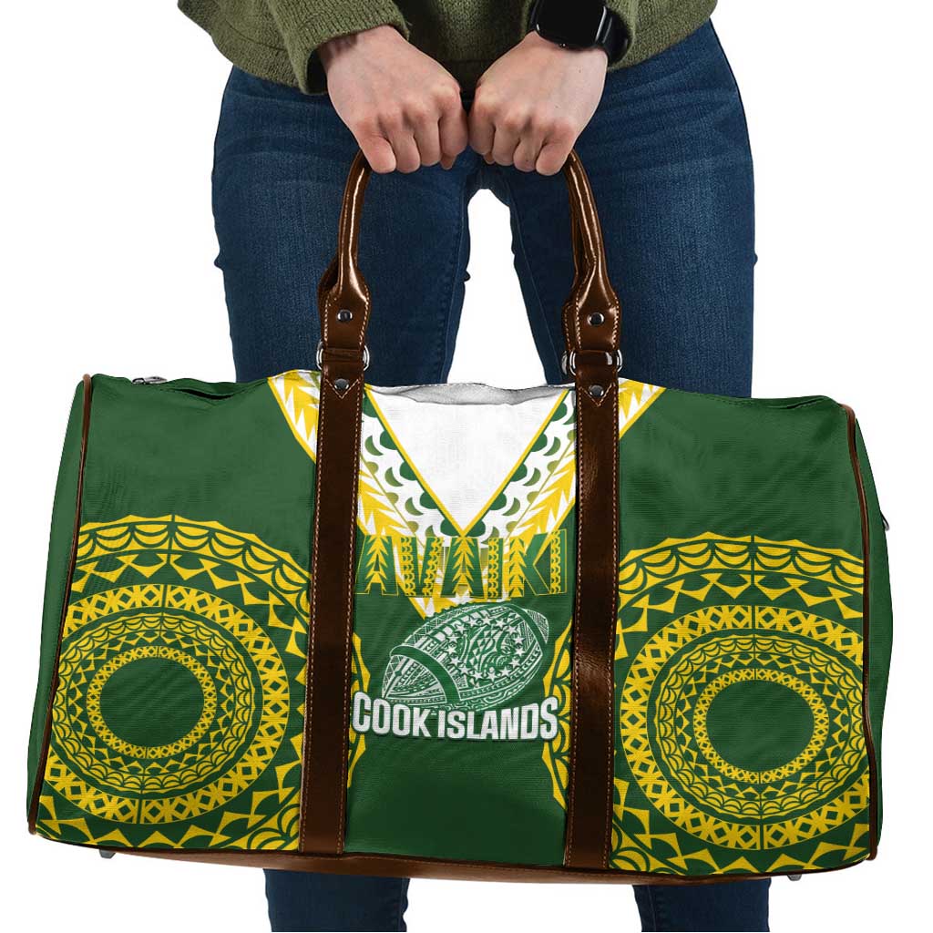 Avaiki Cook Islands Rugby Travel Bag Kuki Airani Tatau Green LT14 Green - Polynesian Pride