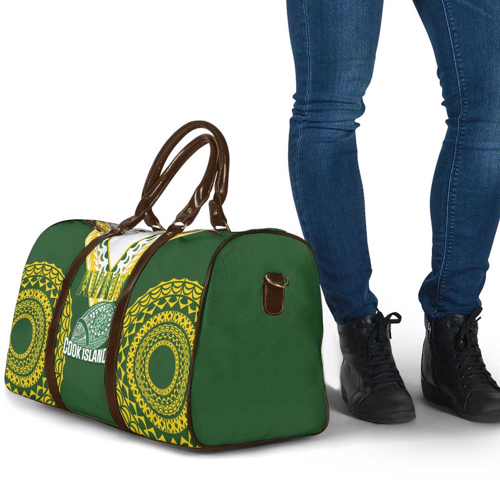 Avaiki Cook Islands Rugby Travel Bag Kuki Airani Tatau Green LT14 - Polynesian Pride