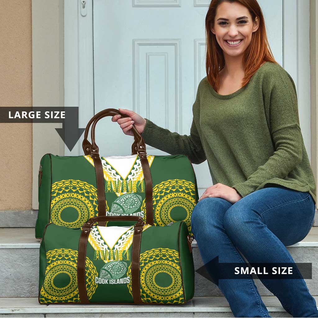Avaiki Cook Islands Rugby Travel Bag Kuki Airani Tatau Green LT14 - Polynesian Pride