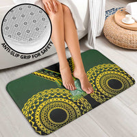 Avaiki Cook Islands Rugby Bathroom Set Kuki Airani Tatau Black - Polynesian Pride