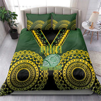 Avaiki Cook Islands Rugby Bedding Set Kuki Airani Tatau Black LT14 - Polynesian Pride