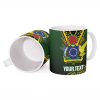 Custom Avaiki Cook Islands Rugby Ceramic Mug Kuki Airani Tatau Black LT14 - Polynesian Pride