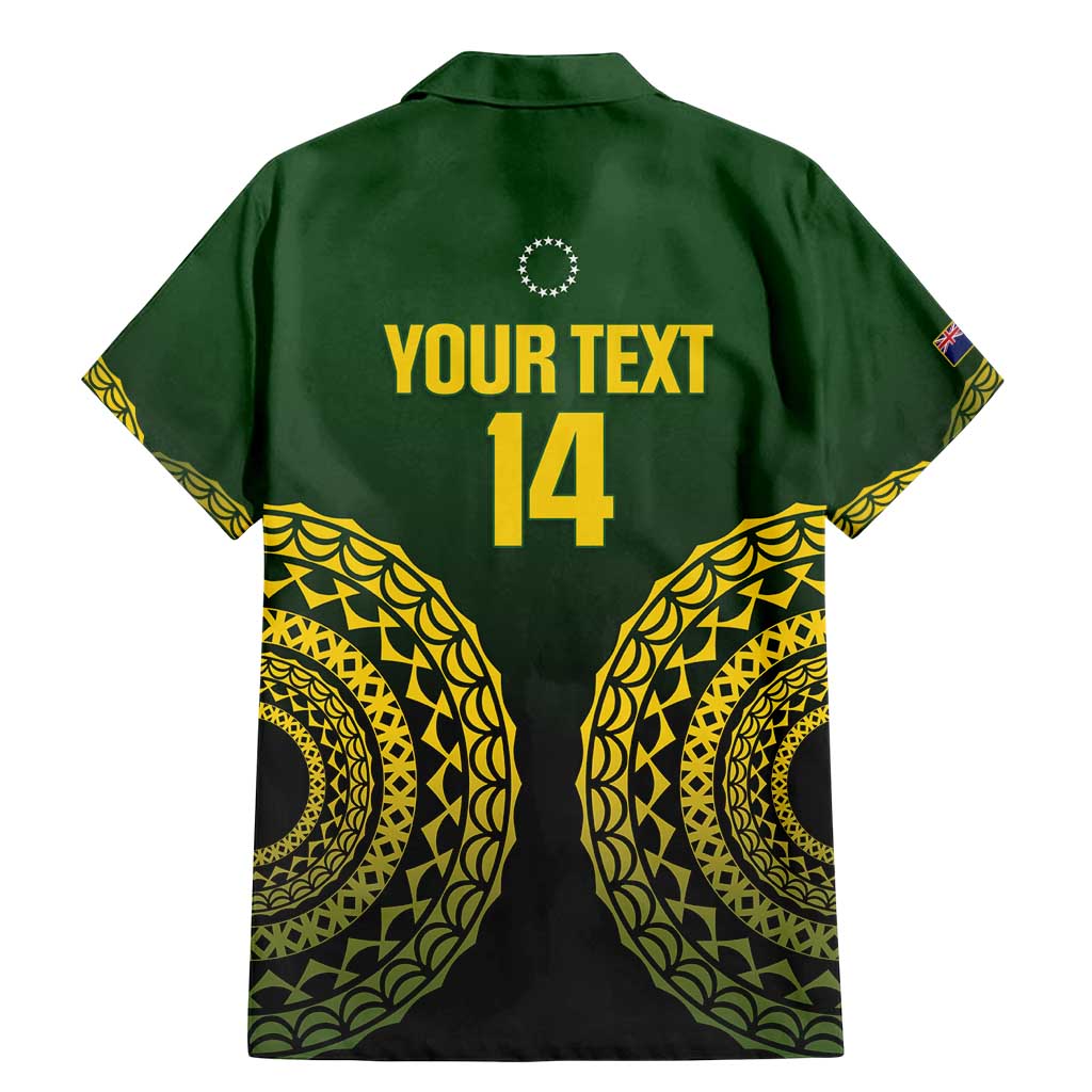 Custom Avaiki Cook Islands Rugby Family Matching Mermaid Dress and Hawaiian Shirt Kuki Airani Tatau Black - Polynesian Pride