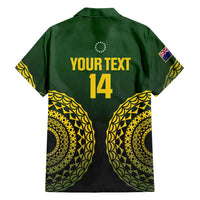 Custom Avaiki Cook Islands Rugby Family Matching Puletasi and Hawaiian Shirt Kuki Airani Tatau Black LT14 - Polynesian Pride