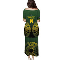 Custom Avaiki Cook Islands Rugby Family Matching Puletasi and Hawaiian Shirt Kuki Airani Tatau Black LT14 - Polynesian Pride