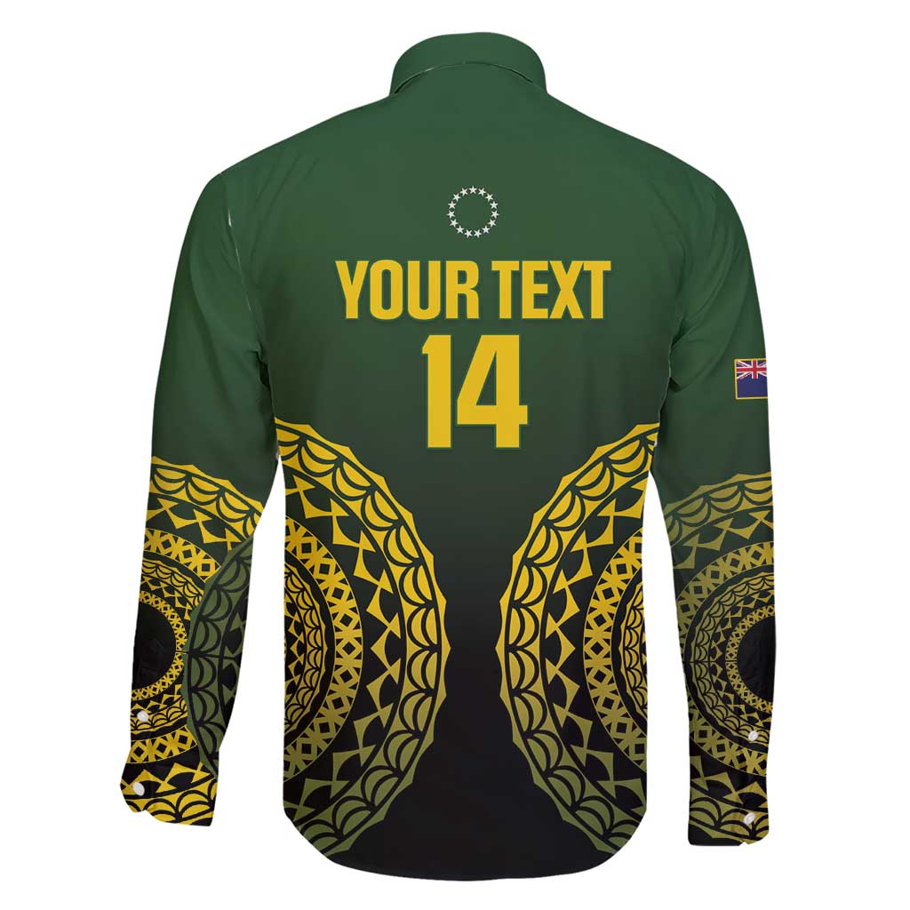 Custom Avaiki Cook Islands Rugby Family Matching Short Sleeve Bodycon Dress and Hawaiian Shirt Kuki Airani Tatau Black - Polynesian Pride